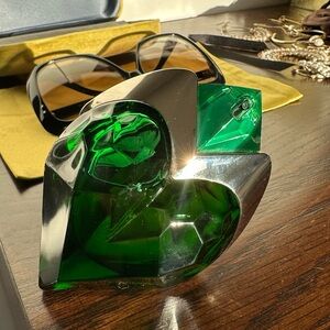 Mugler Aura Green and Silver Bottle